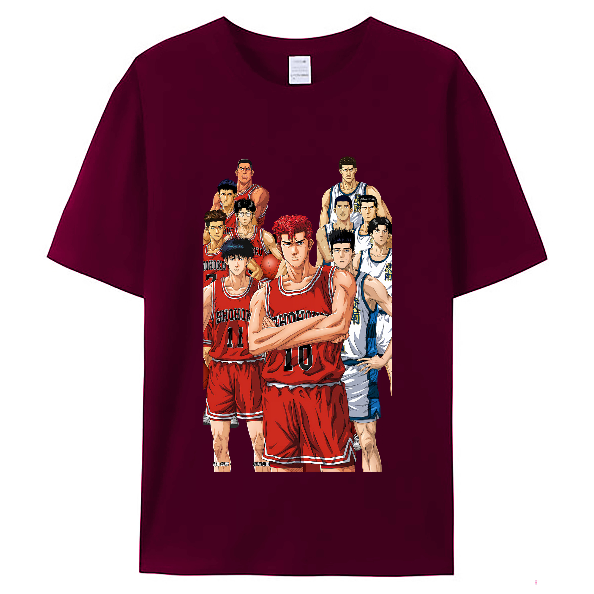 （画像用） SLAM DUNK／スラムダンク レディースカジュアルプリントTシャツ（綿100％）